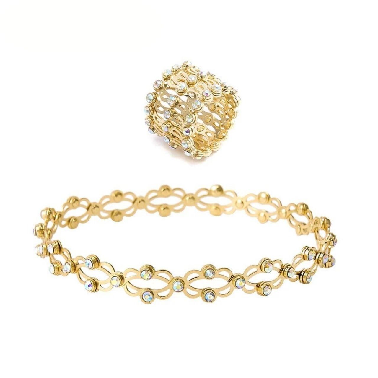 Elegant 2-in-1 Ring Bracelet – Luxury Convertible Jewelry for Modern Women
