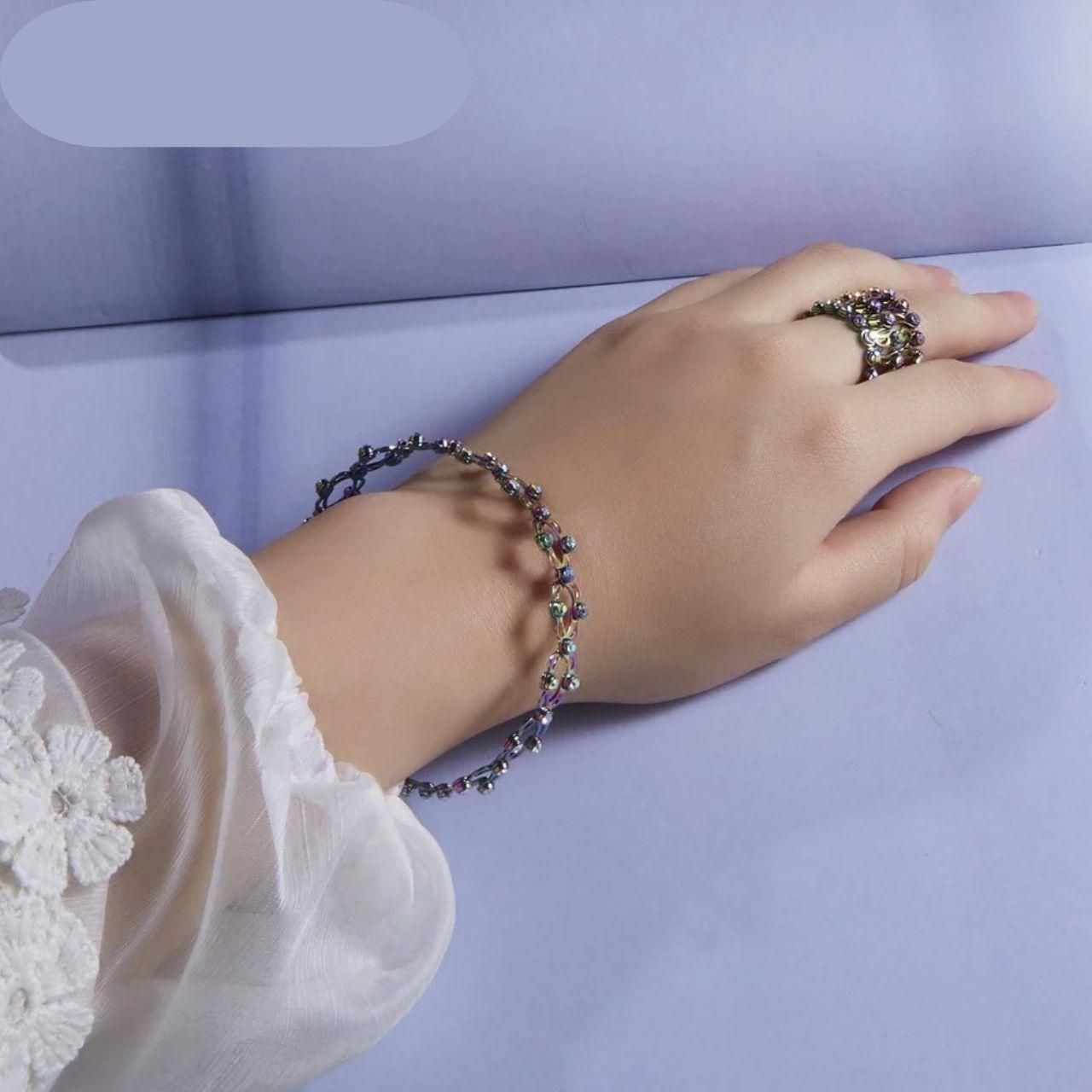Elegant 2-in-1 Ring Bracelet – Luxury Convertible Jewelry for Modern Women