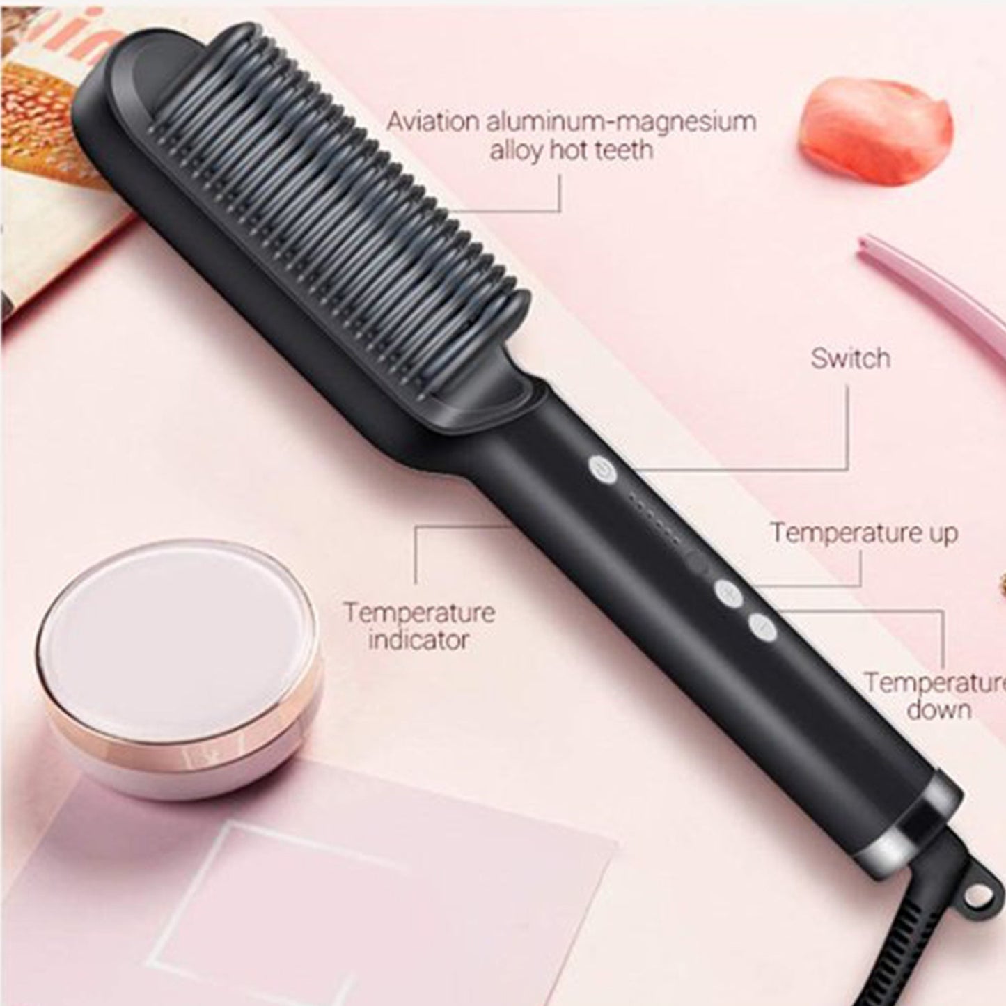 Professional Electric Hair Straightener Comb Brush